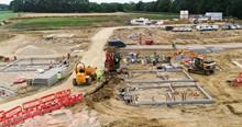 Mackoy Groundworks News Site Overview at Emsworth Project for Bellway