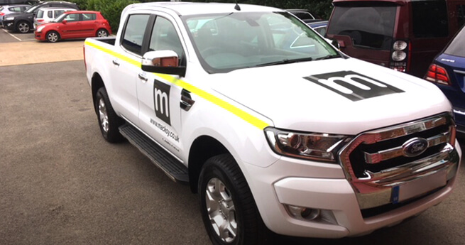 Mackoy New Ford Ranger on Groundworks and Civil Engineering Site