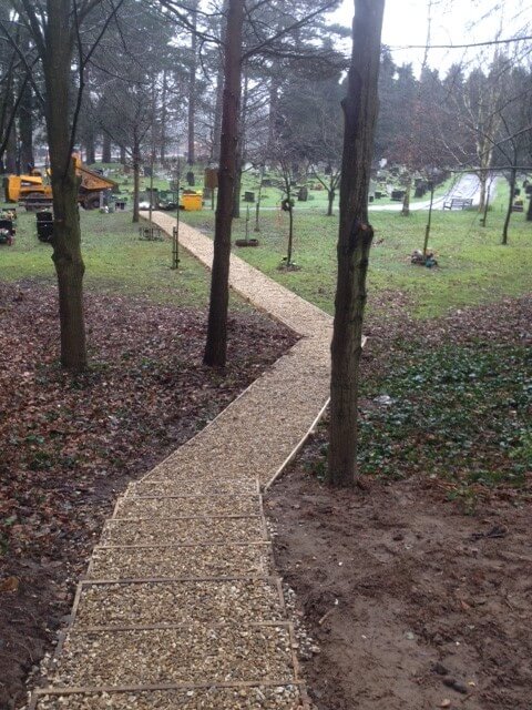 Paved path on Mackoy Groundworks and Civil Engineering Site
