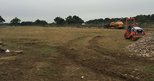 Mackoy Groundworks Roller on Sitef for Wyatt Homes