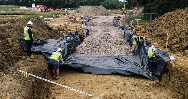 Road Construction by Mackoy Ltd Groundworks Operatives