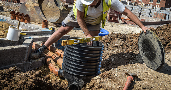 Sewer and Pipe Installation by Mackoy Groundworks Operative