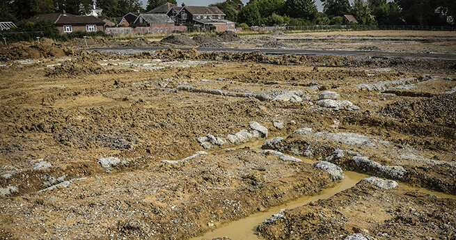 Health and Safety on tidy Mackoy Groundworks Site